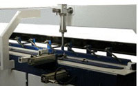 Пресс для сращивания по длине (автомат) PSK 3100A, 4500A, 6000A, 9000A, 12000A, схема обработки, двухпозиционный рабочий стол