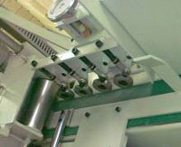 Пресс для сращивания по длине (автомат) PSK 3100A, 4500A, 6000A, 9000A, 12000A, схема обработки, механизм предварительного наживления ламелей