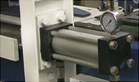Пресс для сращивания по длине (автомат) PSK 3100A, 4500A, 6000A, 9000A, 12000A, схема обработки, мощный гидроцилидр прессования
