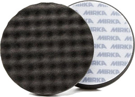 Поролоновый полировальный диск MIRKA рельефный чёрный