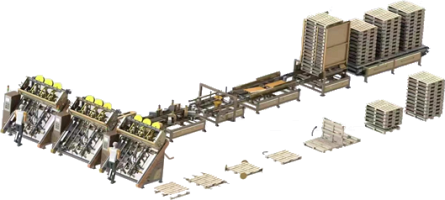 �������������� ����� ��� ������ ������ EcoWood Pallet Line 1000
